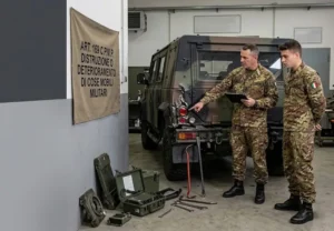 Scopri di più sull'articolo Distruzione o deterioramento di cose mobili militari (art. 169 c.p.m.p.)